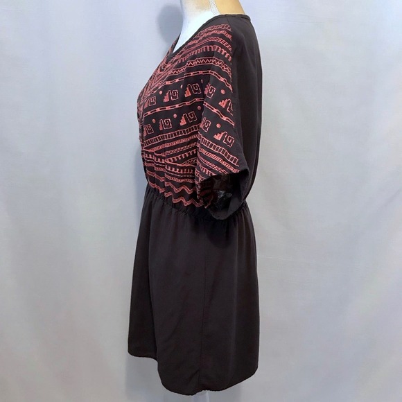 Under Skies Mini Embroidered Dress Women L - Picture 5 of 12